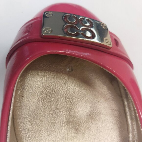 COACH London Pink Patent Leather Flats Women's US 8B - Picture 8 of 12
